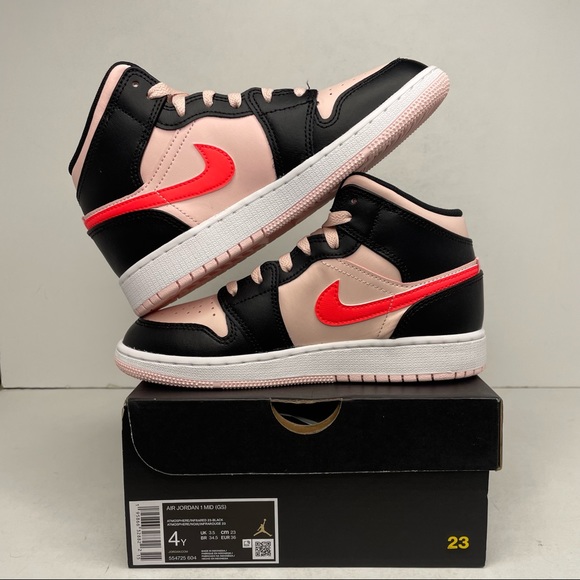 Nike Air Jordan 1 Retro Mid GS “Atmosphere” NEW 2022 - Picture 3 of 4